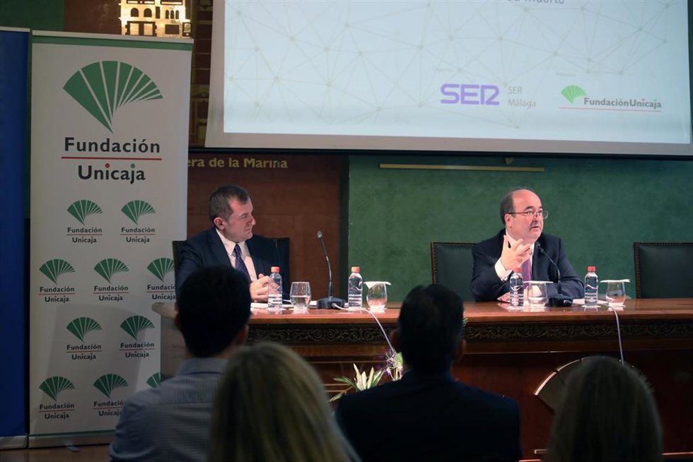 El ministro de Cultura y Deporte, Miquel Iceta, participa en el 'Encuentro SER, Picasso 50 aniversario de su muerte', organizado por SER Málaga a17 de noviembre de noviembre 2022 en Málaga, Andalucía.
