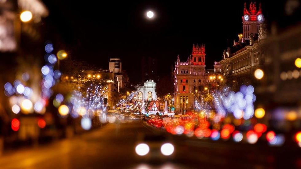 Alumbrado en Madrid.