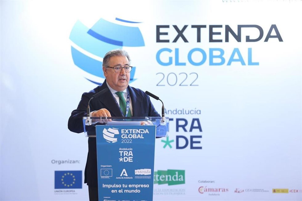 El eurodiputado Juan Ignacio Zoido en Extenda Global.