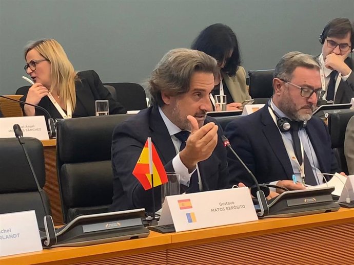 El presidente del Parlamento de Canarias, Gustavo Matos, en la reunión del Comité Permanente de la CALRE