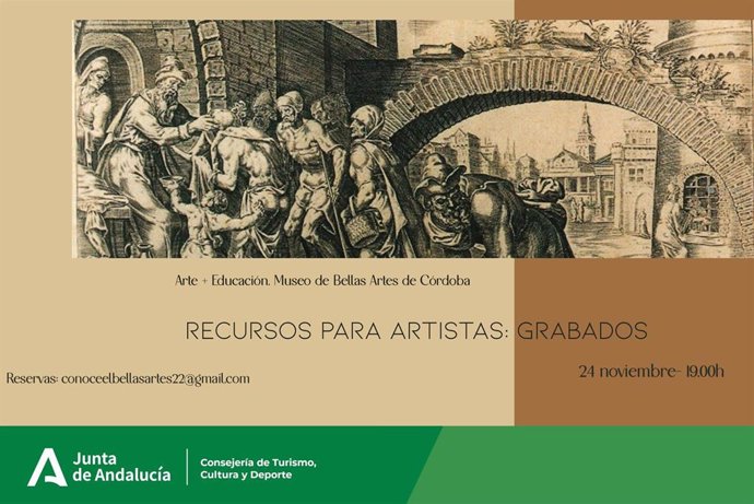 Cartel de 'Arte + Educación. Aprende a mirar el arte'.