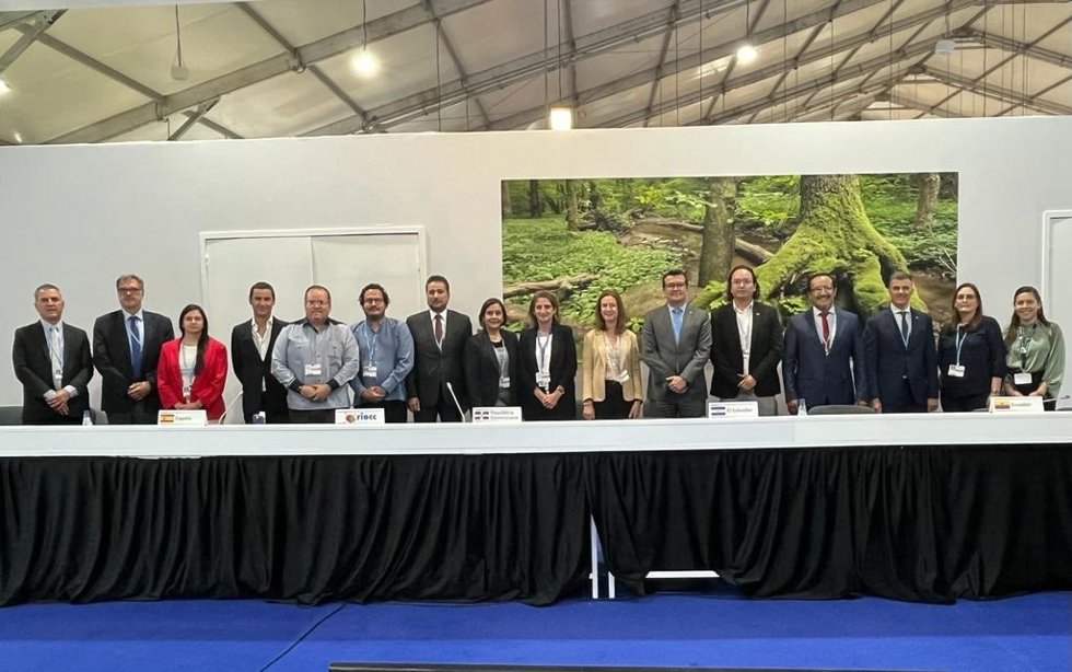 Los ministros iberoamericanos edurante la reunión de la Red Iberoamericana de Oficinas de Cambio Climático.