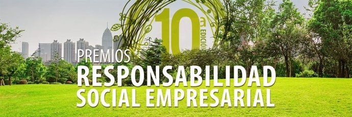Cartel de la décima edición de los Premios de Responsabilidad Social Empresarial en la provincia.