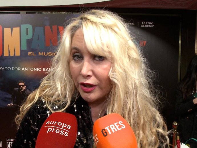 Geraldine Larrosa en el estreno del musical de Antonio Banderas