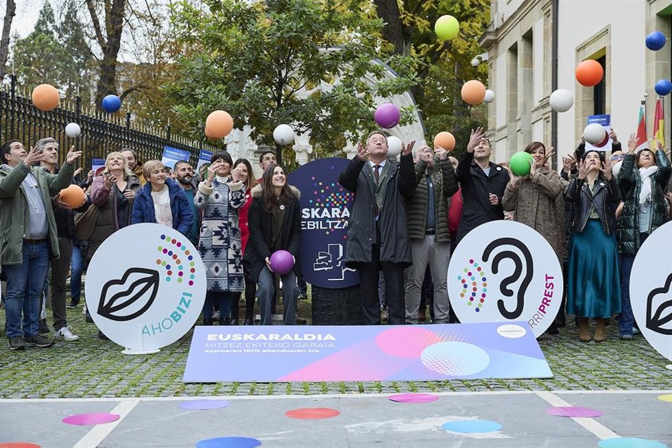 La Cámara vasca ha celebrado un acto de adhesión a Euskaraldia
