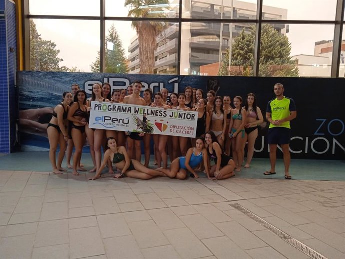 Participantes en el programa Wellness Junior de la Diputación de Cáceres