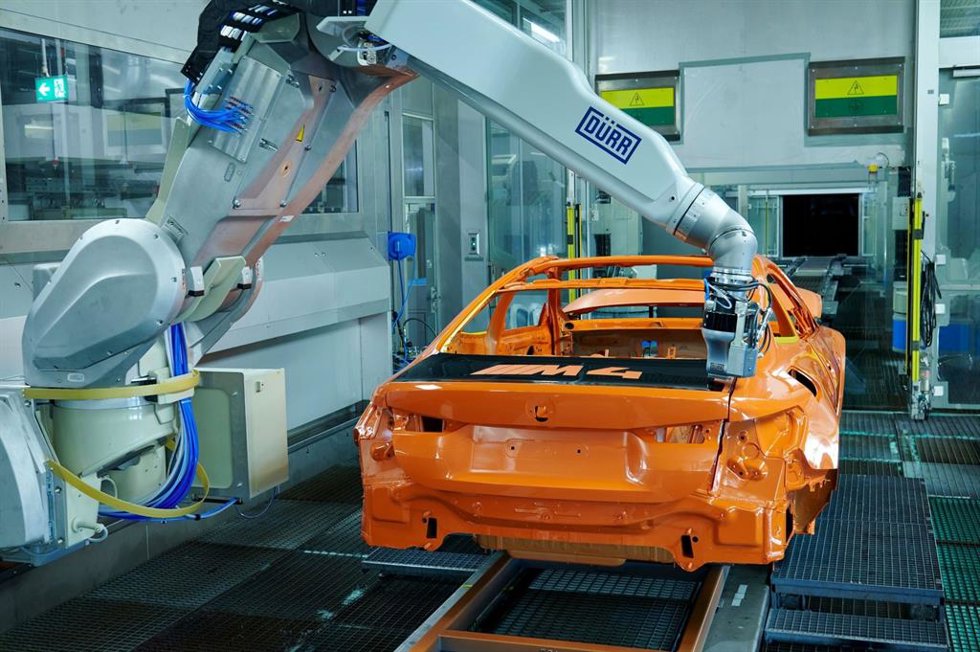 Coche de BMW fabricado con pintura sostenible