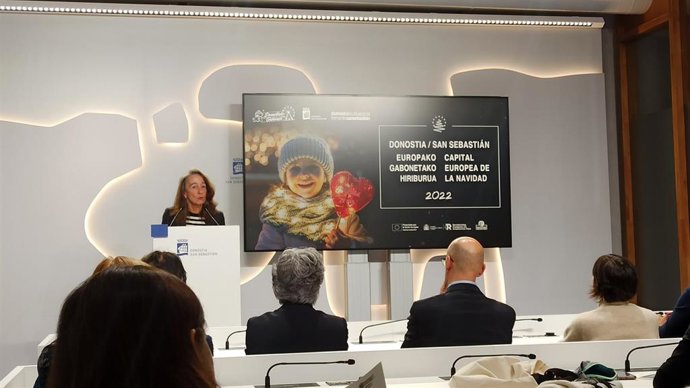 Presentación de la campaña de Navidad en San Sebastián.