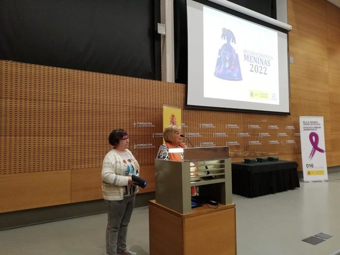 Asun Casasola, durante su intervención en la entrega de los premios Meninas 2022