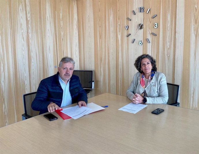 Félix Bariáin e Itziar Gómez.