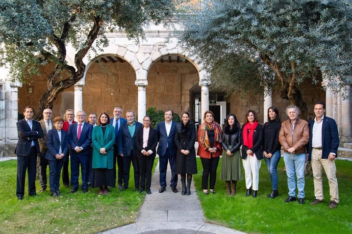 Patronos de la Fundación Yuste, en Presidencia de la Junta.