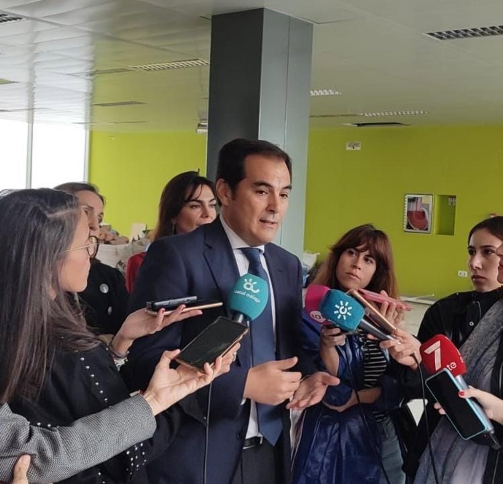 El consejero de Justicia, Administración Local y Función Pública de la Junta de Andalucía, José Antonio Nieto, en Málaga.