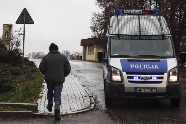 Despliegue policial tras el impacto de misiles en Przewodow, Polonia