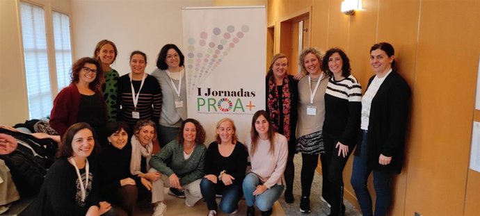 Algunas de las representantes de los cinco centros educativos escogidos para representar a Baleares en las I Jornadas Proa+.