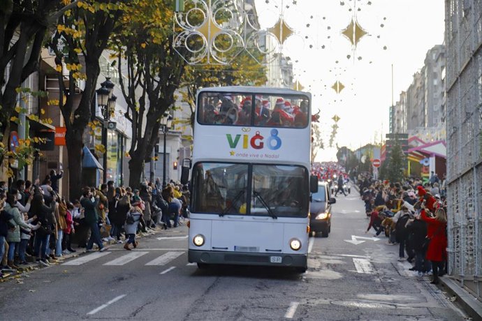 Archivo - Imagen de la Navidad de Vigo de 2021.