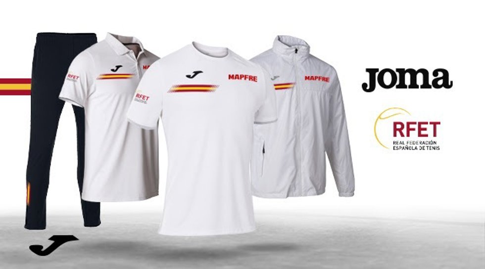 España estrenará la nueva equipación 2023-24 de Joma en la final de la Davis en Málaga.
