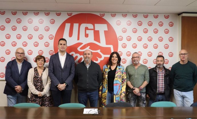 Reunión del Grupo Parlamentario Socialista de Jaén y UGT