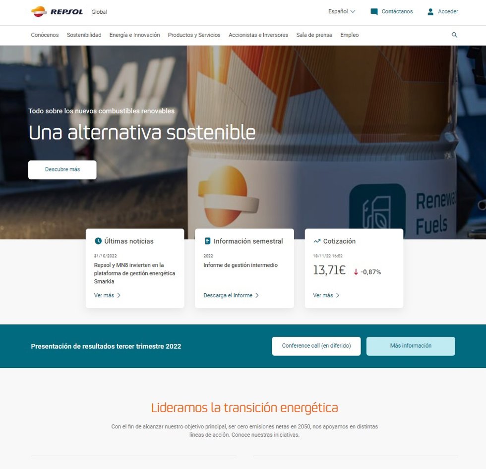 Web de Repsol.Com