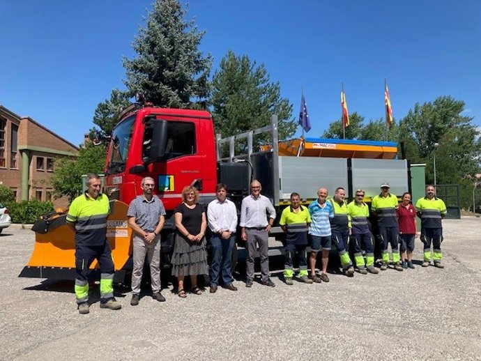 La Comarca de la Jacetania adquiere un nuevo vehículo para reforzar el servicio de vialidad invernal.