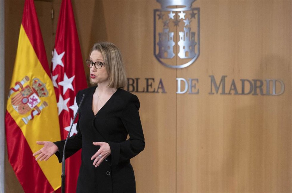 Archivo - La portavoz de Unidas Podemos, Carolina Alonso. Archivo.