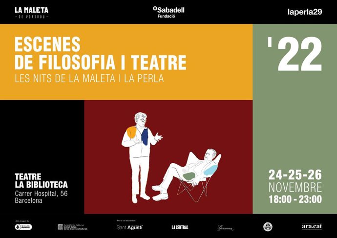 Cartell de la primera edició del Festival Escenes de Filosofia i Teatre 