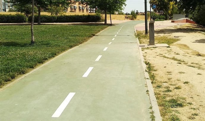 Archivo - Imagen de archivo de un carril bici