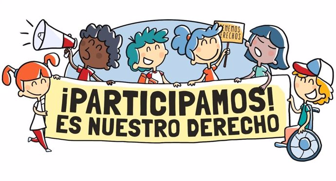 Cartel del proceso participativo 'Participamos! Es nuestro derecho'
