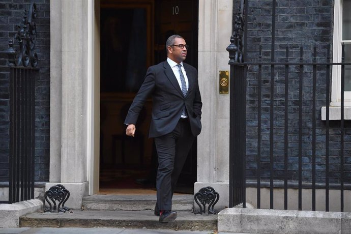 Archivo - El ministro de Exteriores británico, James Cleverly