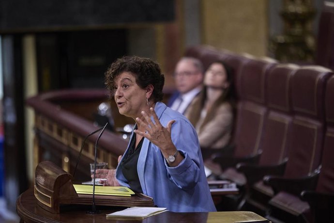 Archivo - La diputada de ERC, Pilar Vallugera