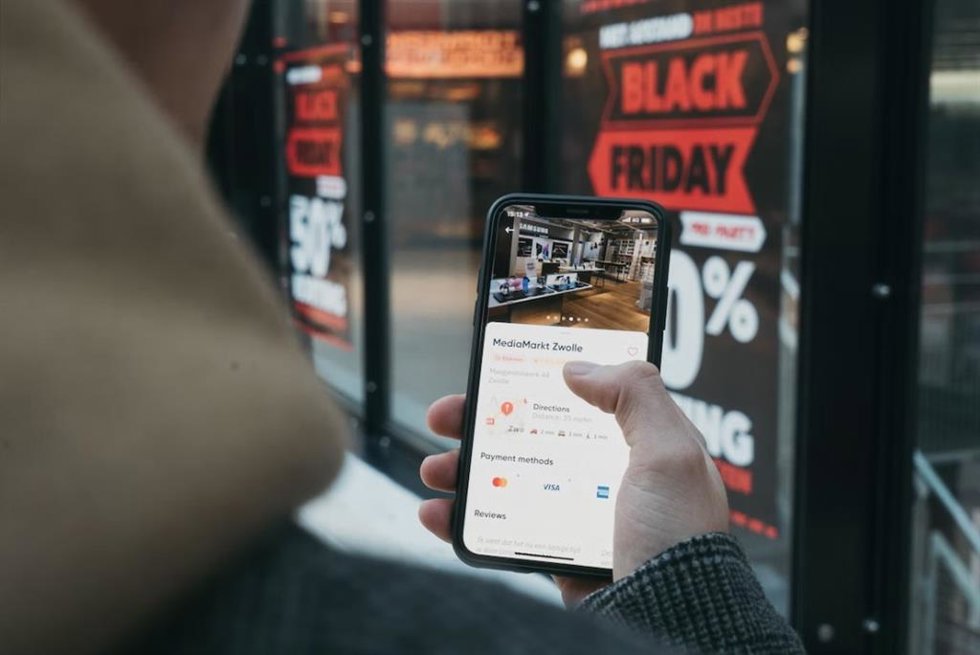 Recurso de comercio con descuentos por Black Friday