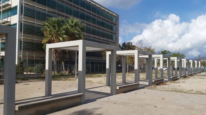 Las pérgolas de Son Fuster tras la reparación