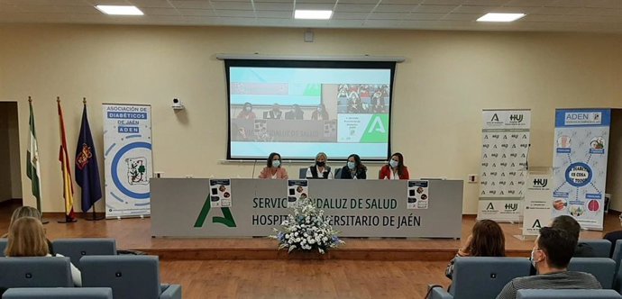 Inauguración de la V Jornada Provincial de Diabetes organizada por la Asociación de Diabéticos de Jaén (ADEN)