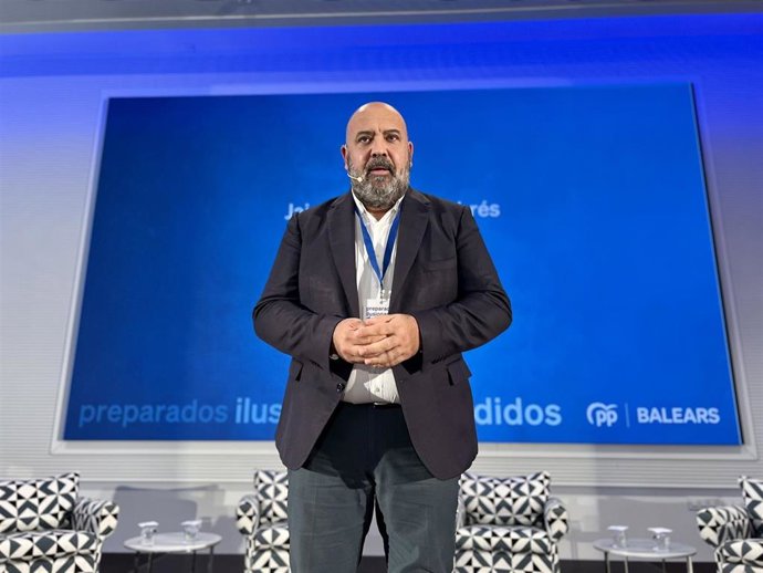 El presidente del PP de Palma, Jaime Martínez, en la conferencia política del PP de Baleares.