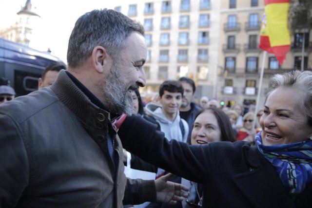 Abascal durante la concentración