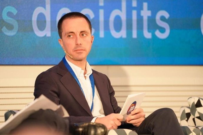 El presidente del PP de Mallorca, Lloren Galmés, en la conferencia política del PP de Baleares.