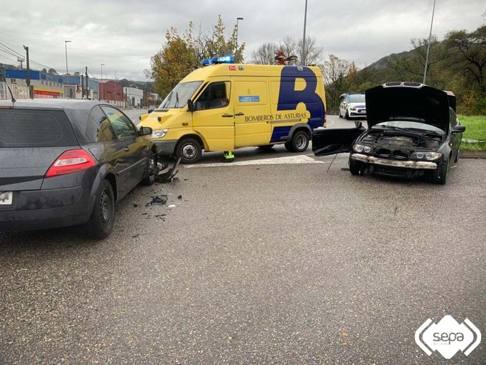 Accidente de tráfico en Langreo.