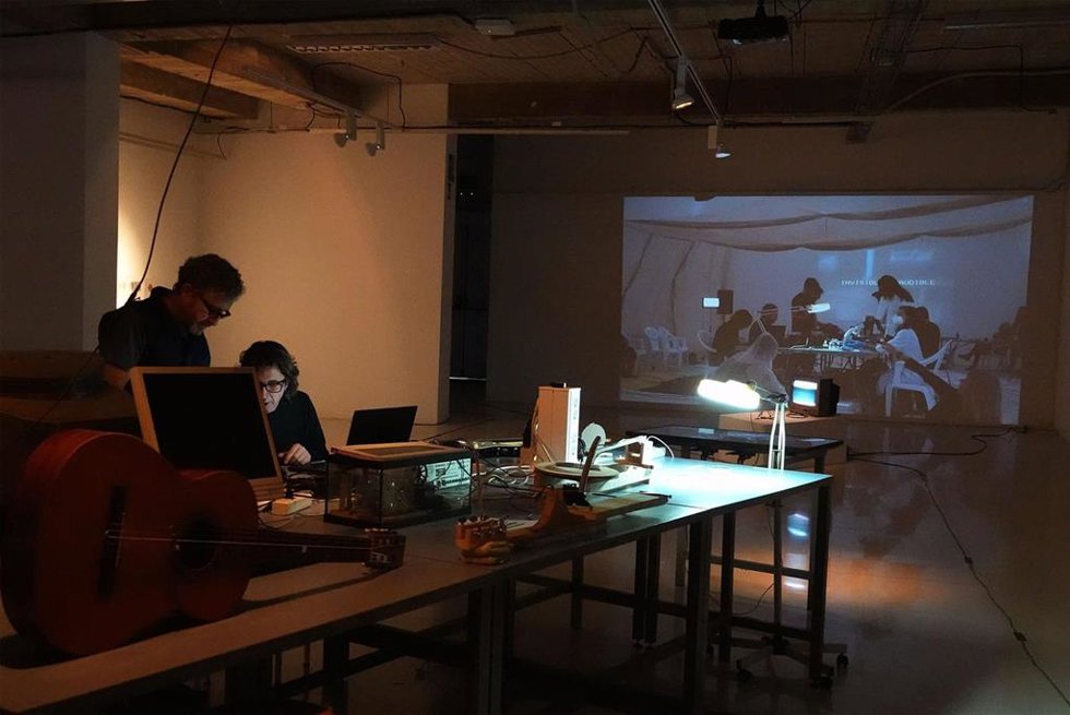 Imagen de la muestra 'PROY. Argos EXP.1', que acoge la Sala de Exposiciones de la Facultad de Bellas Artes de la Universidad de Málaga (UMA)