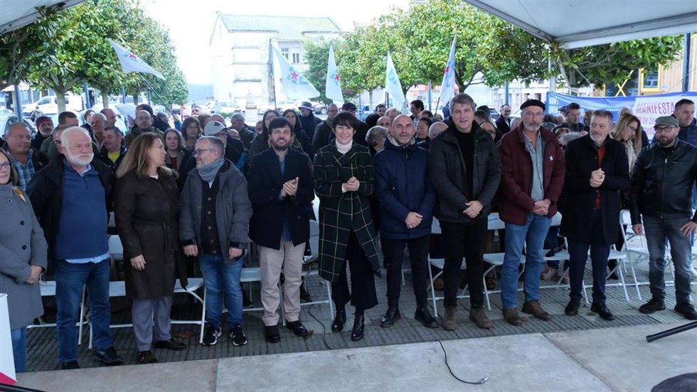 Ana Pontón en el acto de este sábado.