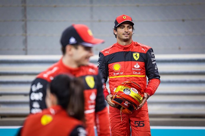 SAINZ Carlos (spa), Scuderia Ferrari F1-75, portrait during the Formula 1 Etihad Airways Abu Dhabi Grand Prix 2022, 22nd round of the 2022 FIA Formula One World Championship from November 18 to 20, 2022 on the Yas Marina Circuit, in Yas Island, Abu Dhab