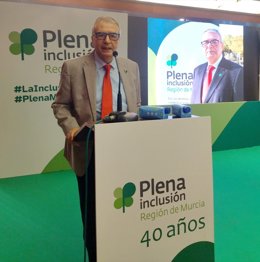 El presidente de Plena Inclusión Región de Murcia, Joaquín Barberá