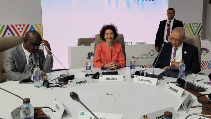 La ministra d'Afers exteriors d'Andorra, Maria Ubach, participa en una taula rodona sobre eines digitals en la 18 Cimera de caps d'Estat i de Govern de la Francofonia, en Djerba (Tunísia)