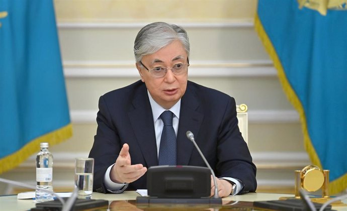 Archivo - El presidente de Kazajistán, Kasim Jomart Tokayev