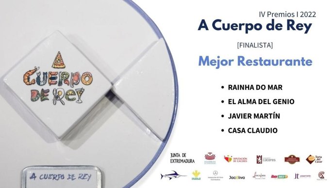 Cartel con los nominados a una de las categorías del prograna de Cope 'A Cuerpo de Rey'.
