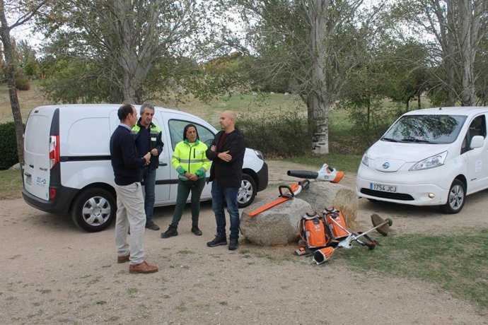 Maquinaria adquirida para mantener las zonas verdes de Segovia.