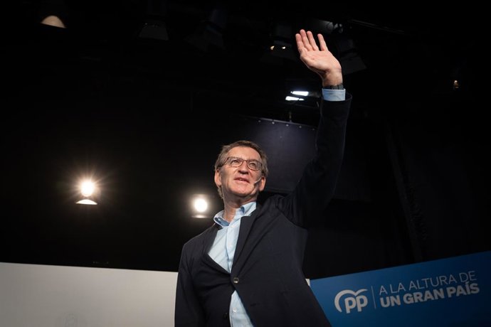 El president del PP, Alberto Núñez Feijóo