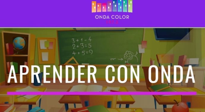 Cartel de 'Aprender con Onda'