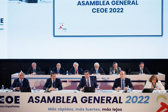 Archivo - Asamblea General 2022 de la CEOE, el pasado 22 de junio de 2022, en Madrid (España).