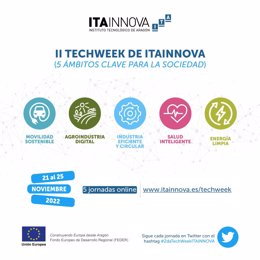 ITAINNOVA organiza la TechWeek para dar a conocer casos de éxito de movilidad, agro, industria, salud y energía.