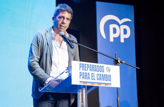 Archivo - El presidente del PPCV, Carlos Mazón, en imagen de archivo