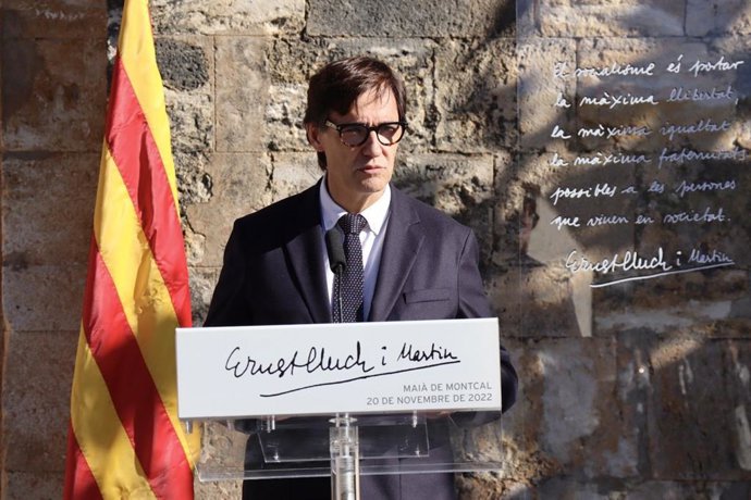 El líder del PSC, Salvador Illa, este domingo